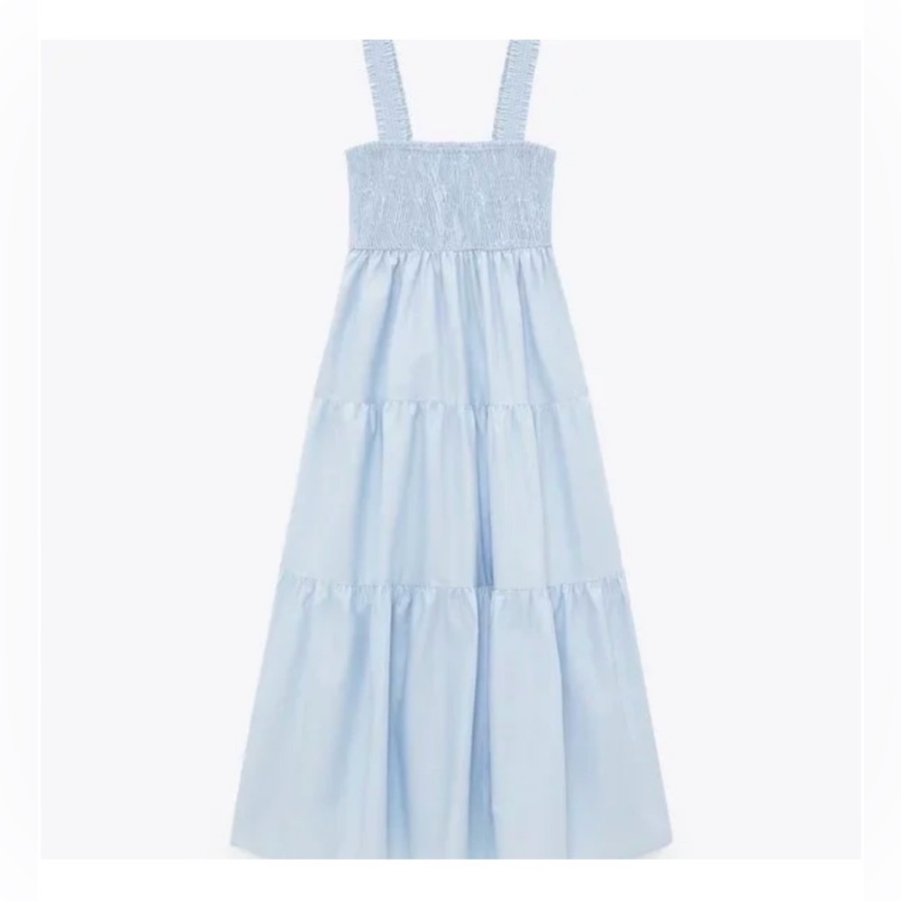 Zara Cotton Midi Dress